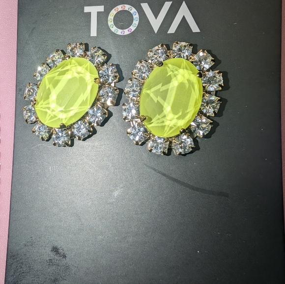 Suki Earrings in Electric Yellow - Picture 3 of 6